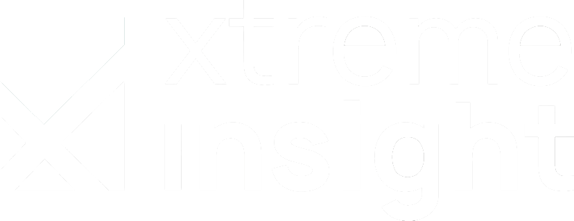 Vit logotyp Xtreme Insight